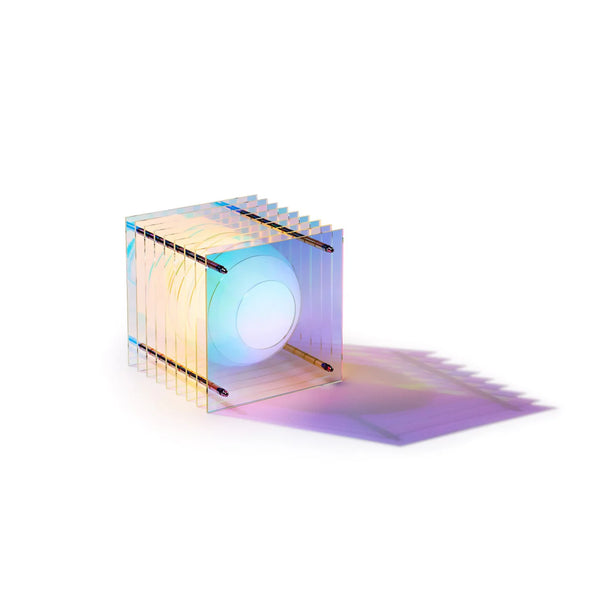 Petite lampe carrée 'Lop' Dreamy irisé | BANG