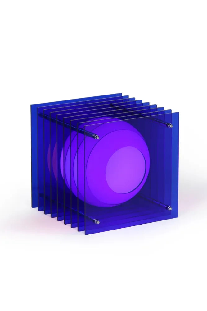 Petite lampe carrée 'Lop' Bleu | BANG