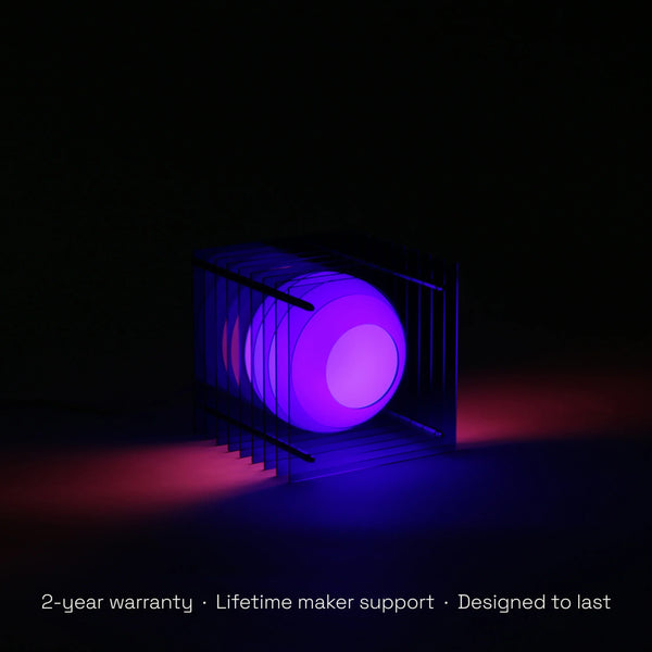 Petite lampe carrée 'Lop' Bleu | BANG