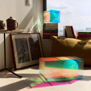 Petite lampe rectangulaire 'Lop' Dreamy irisé | BANG