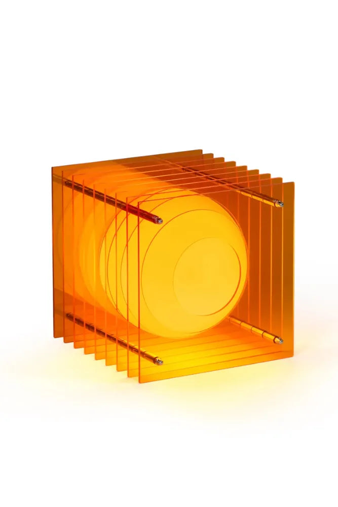 Petite lampe carrée 'Lop' Orange | BANG