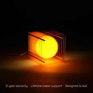 Petite lampe carrée 'Lop' Orange | BANG