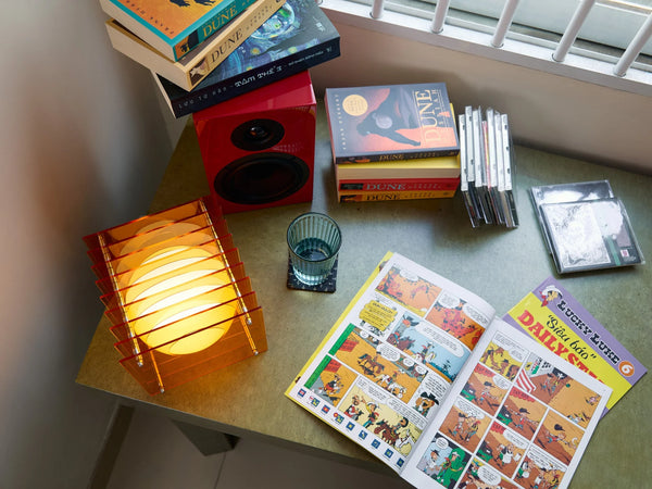 Petite lampe carrée 'Lop' Orange | BANG