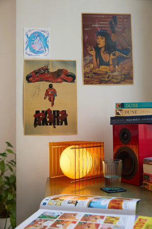 Petite lampe carrée 'Lop' Orange | BANG