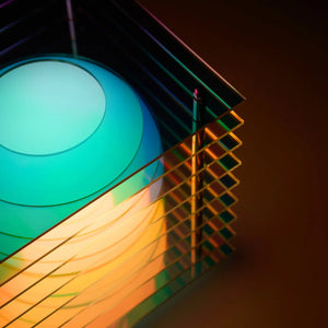 Petite lampe rectangulaire 'Lop' Dreamy irisé | BANG