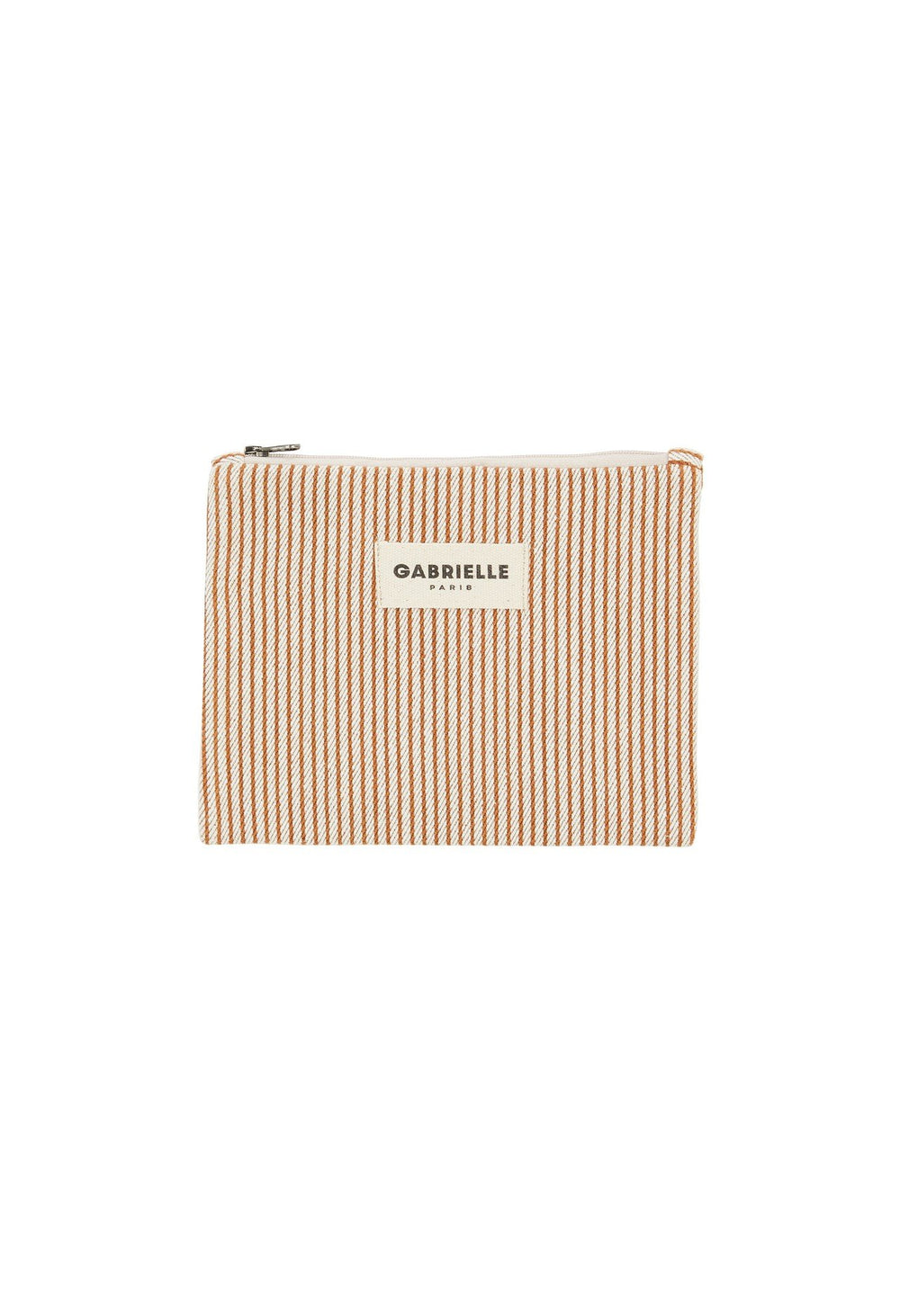 Petite pochette Rayures argile | GABRIELLE PARIS