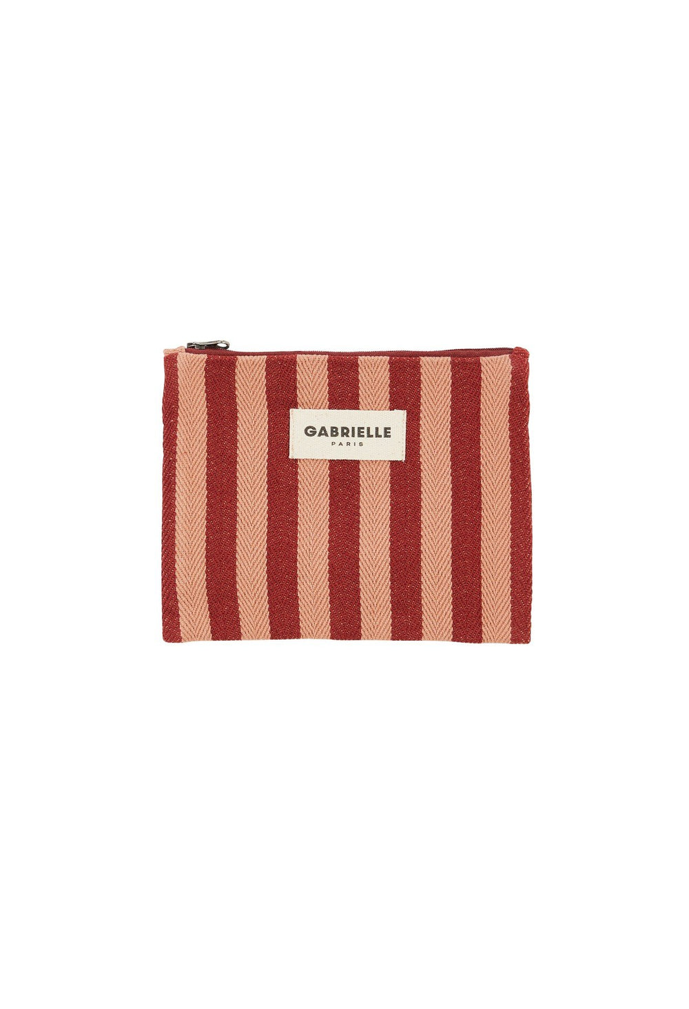 Petite pochette Rayures garance | GABRIELLE PARIS