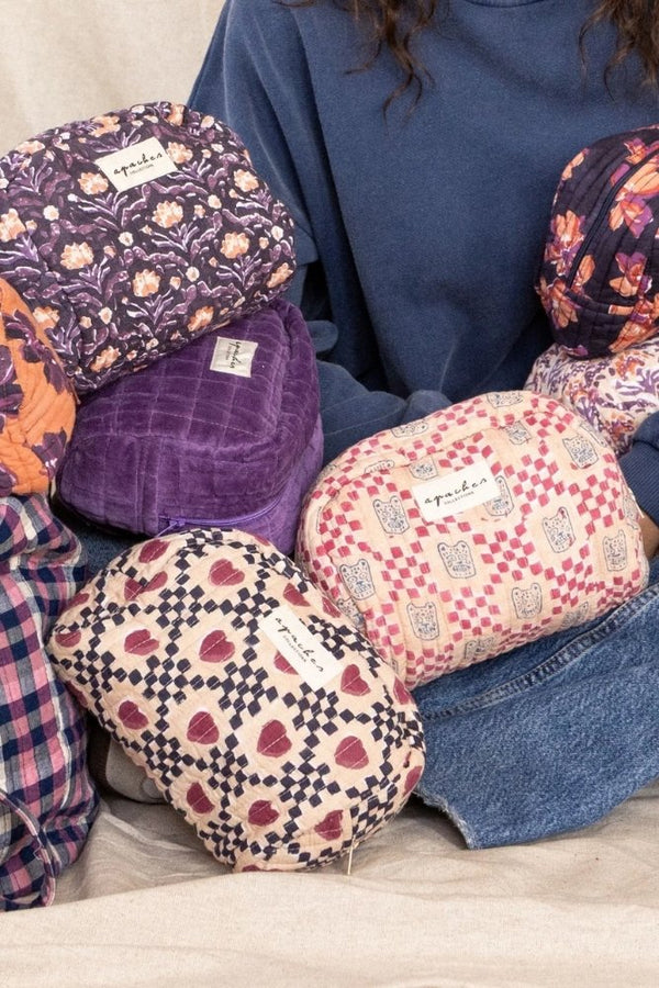 Petite Trousse 'Gaya' Khadi Rose | APACHES COLLECTIONS