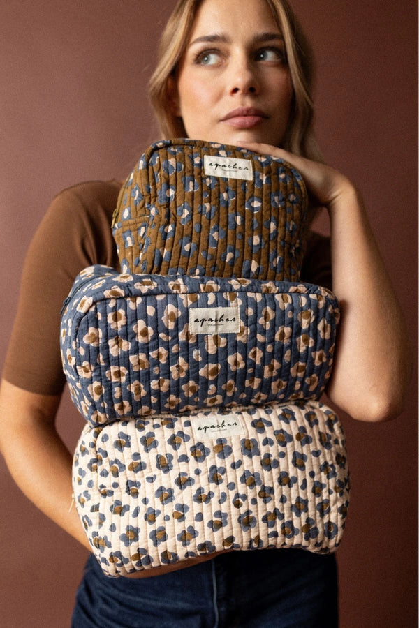 Grande Trousse 'Gayane' Léopard Macadamia | APACHES COLLECTIONS