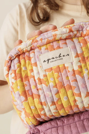 Petite Trousse 'Gaya' Paquerette Orange | APACHES COLLECTIONS