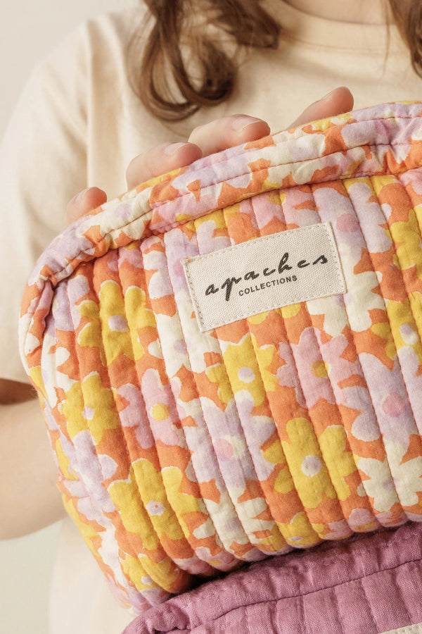 Petite Trousse 'Gaya' Paquerette Orange | APACHES COLLECTIONS