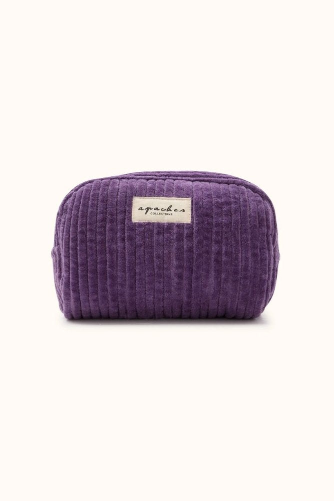 Petite Trousse 'Gaya' Velours côtelé Deep Purple | APACHES COLLECTIONS