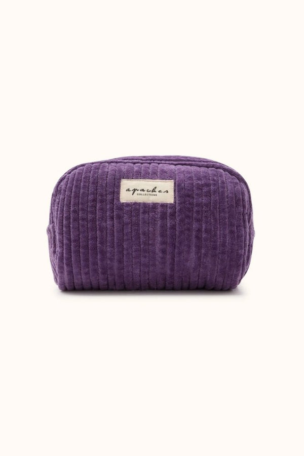 Petite Trousse 'Gaya' Velours côtelé Deep Purple | APACHES COLLECTIONS