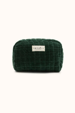 Petite Trousse 'Gaya' Velours lisse Forest | APACHES COLLECTIONS