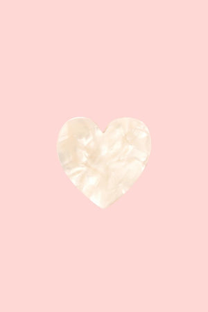 Pince à cheveux Coeur Blanc | COUCOU SUZETTE