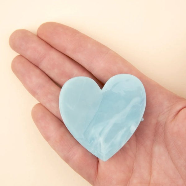 Pince à cheveux Coeur Bleu | COUCOU SUZETTE