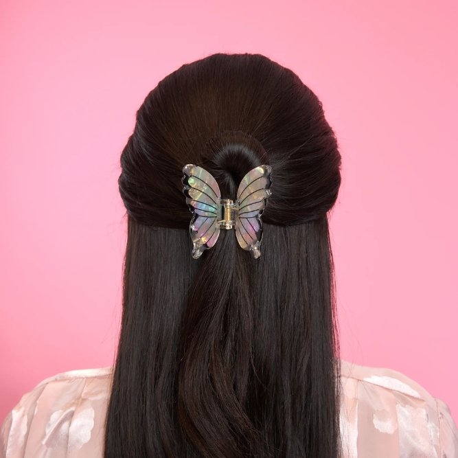 Pince à cheveux Papillon Blanc | COUCOU SUZETTE