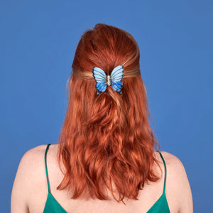Pince à cheveux Papillon bleu | COUCOU SUZETTE
