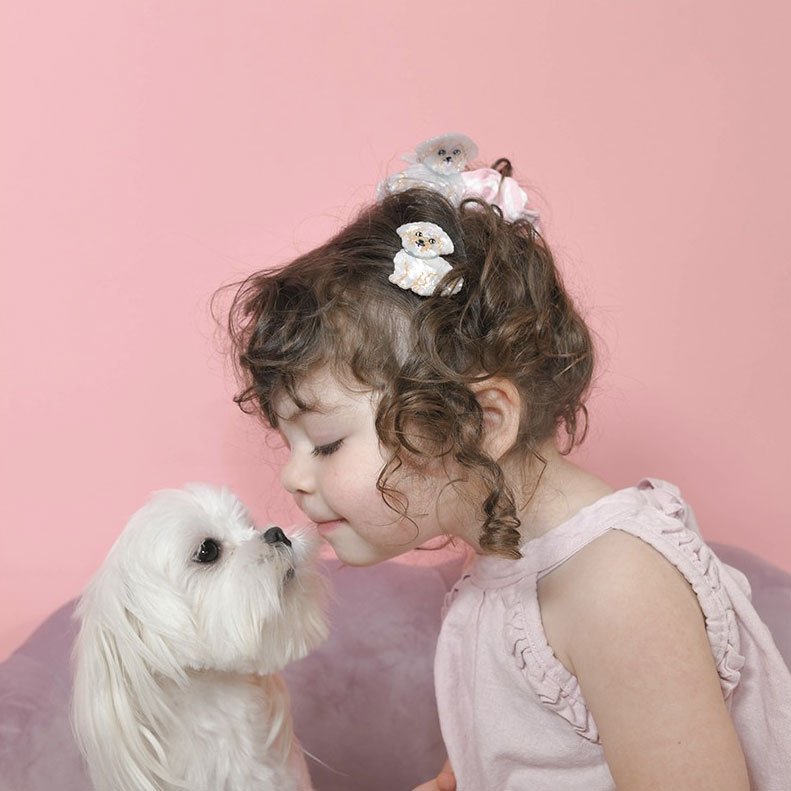 Pince à cheveux Bichon | COUCOU SUZETTE