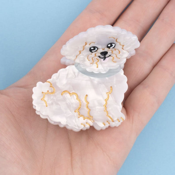 Pince à cheveux Bichon | COUCOU SUZETTE