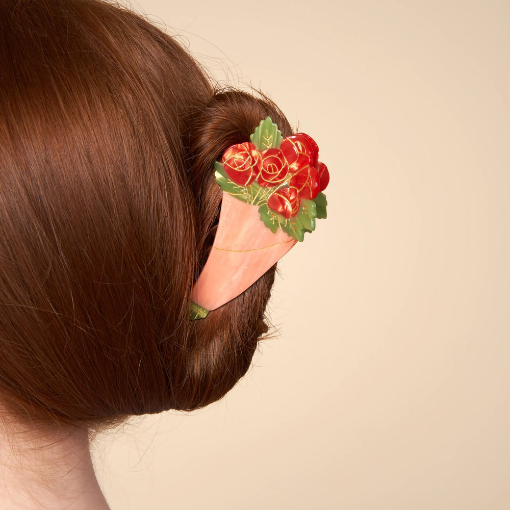 Pince à cheveux Bouquet de roses | COUCOU SUZETTE