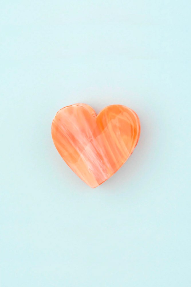 Pince à cheveux Coeur Rose | COUCOU SUZETTE