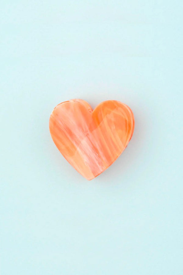 Pince à cheveux Coeur Rose | COUCOU SUZETTE