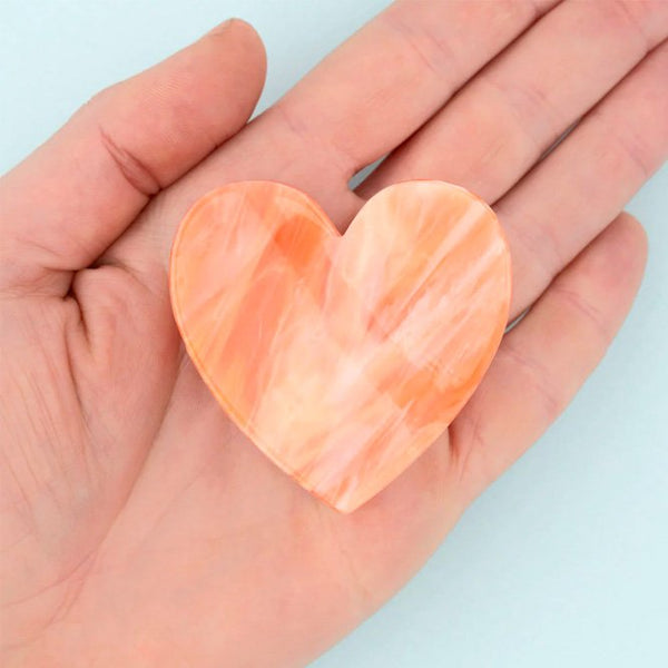 Pince à cheveux Coeur Rose | COUCOU SUZETTE