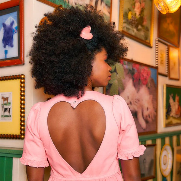 Pince à cheveux Coeur Rose | COUCOU SUZETTE