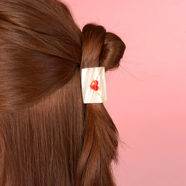 Mini pince à cheveux Lettre d'amour | COUCOU SUZETTE