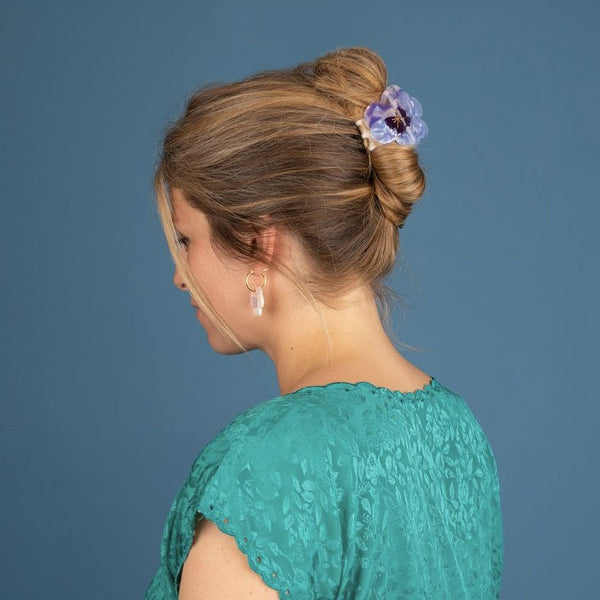 Pince à cheveux Pensée mauve | COUCOU SUZETTE