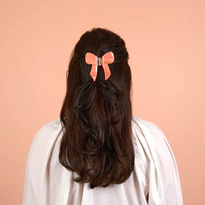 Pince à cheveux Noeud Rose | COUCOU SUZETTE