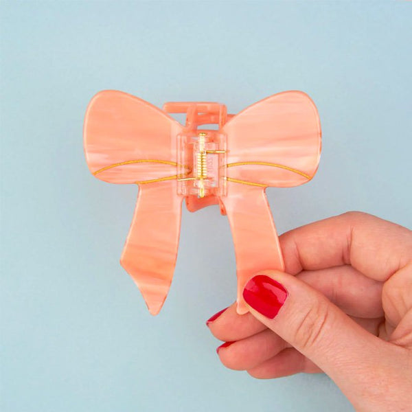 Pince à cheveux Noeud Rose | COUCOU SUZETTE
