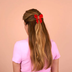 Pince à cheveux Noeud Rouge | COUCOU SUZETTE
