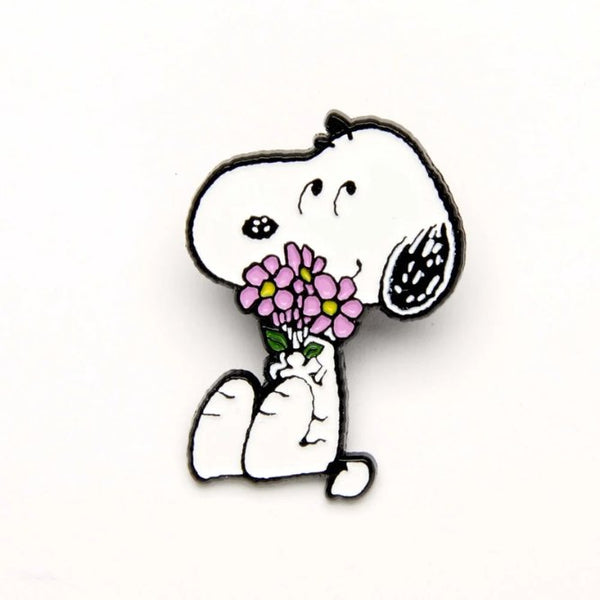 Pin's Snoopy 'Give Hugs' Flowers | PEANUTS X MAGPIE