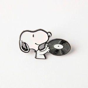 Pin's Snoopy 'Music Is Life' Records | PEANUTS X MAGPIE