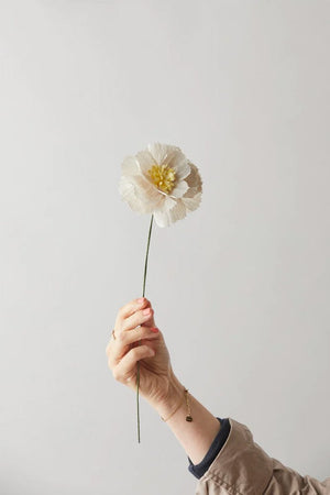 Fleur en papier Chrysanthème Ocre foncé | STUDIO ABOUT
