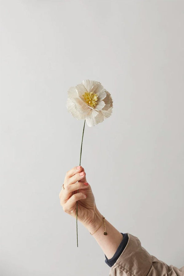 Fleur en papier Chrysanthème Ocre foncé | STUDIO ABOUT