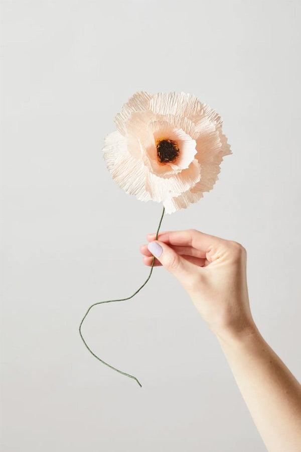 Fleur en papier Chrysanthème Ocre foncé | STUDIO ABOUT