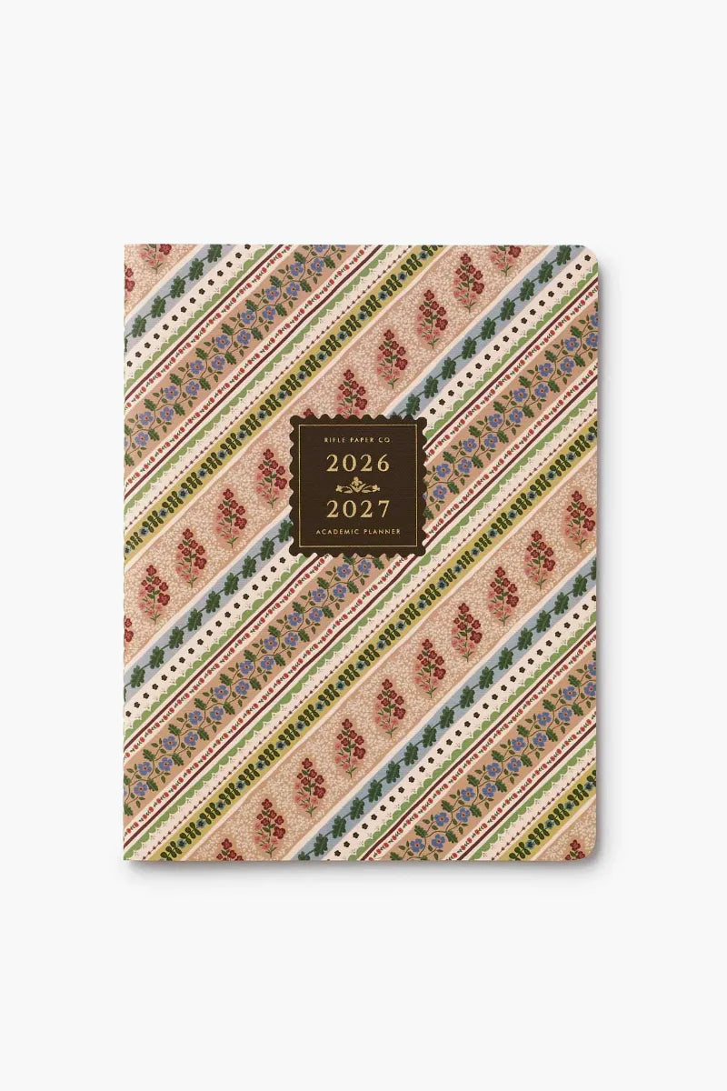 Planner hebdomadaire 2026-2027 souple 12 mois ‘Paisley' | RIFLE PAPER CO