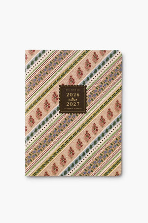 Planner hebdomadaire 2026-2027 souple 12 mois ‘Paisley' | RIFLE PAPER CO
