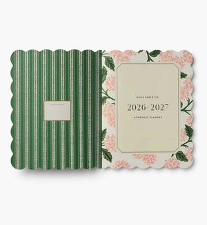 Planner hebdomadaire 2026-2027 souple 12 mois ‘Pink Hydrangea' | RIFLE PAPER CO
