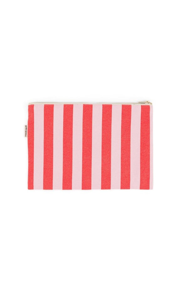 Pochette 'Lili' Rayures Candy pink / Rouge | ROSE IN APRIL