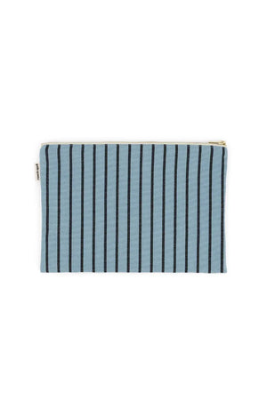 Pochette ‘Lili’ Rayures Tennis Blue sky | ROSE IN APRIL