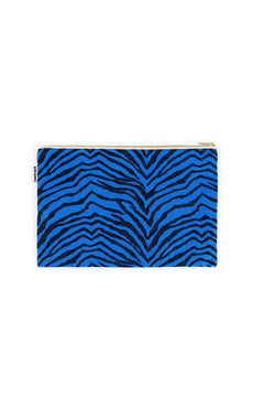 Pochette 'Lili' Zebrou Greek Blue | ROSE IN APRIL