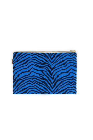 Pochette 'Lili' Zebrou Greek Blue | ROSE IN APRIL