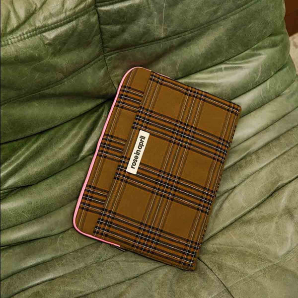 Housse d'ordinateur 'Octave' 13-14" Carreaux tartan | ROSE IN APRIL