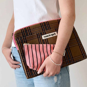 Housse d'ordinateur 'Octave' 13-14" Carreaux tartan | ROSE IN APRIL