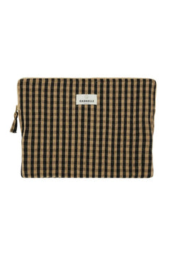 Pochette d'ordinateur Vichy café | GABRIELLE