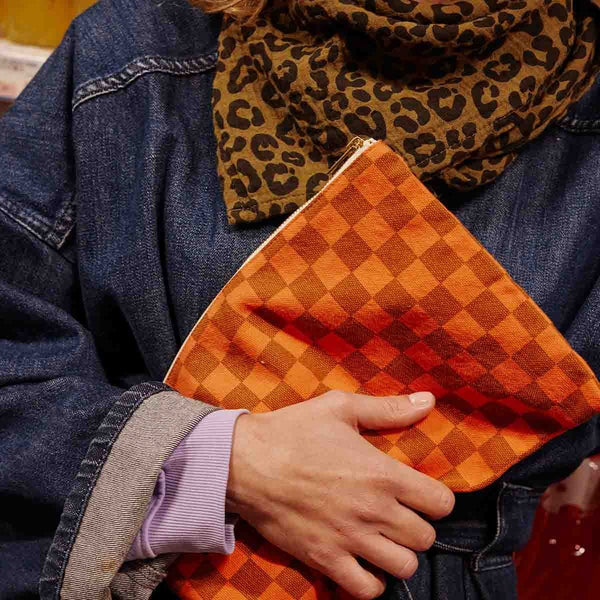 Pochette 'Lili' Damier Corail | ROSE IN APRIL